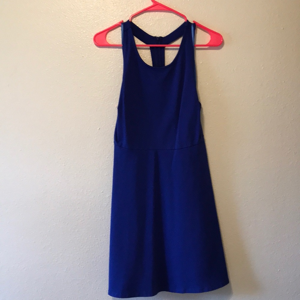 Blue racer back party dress!